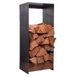 Drevené úložisko uhlíková oceľ hrdza - DODÁVATEĽNÁ DIY